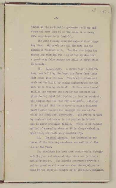 'File 19/176 III (C 51) Bahrain Finances' [‎313r] (631/687) | Qatar ...