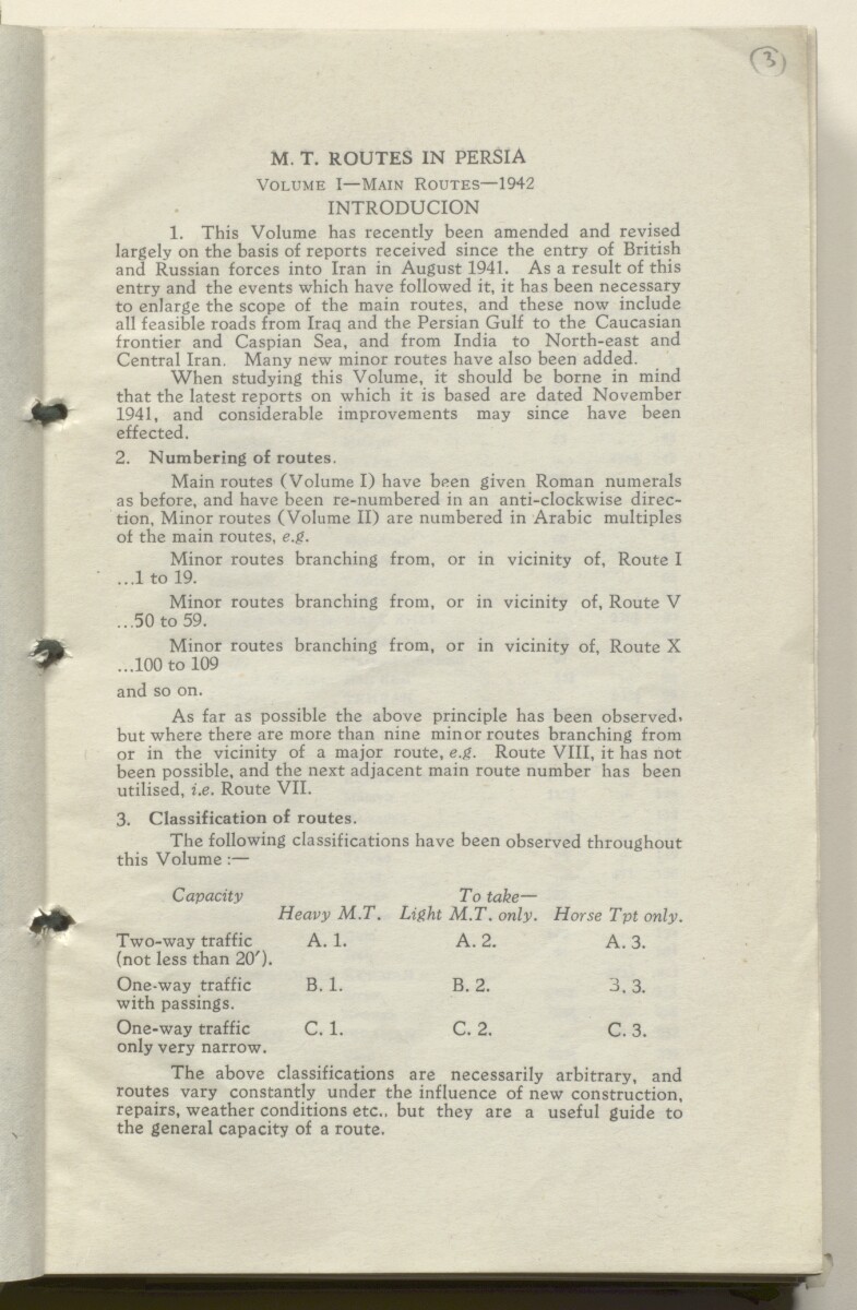 ‘M.T. Routes in Persia. Volume 1 – Main Routes. 1942’ [&lrm;3r] (10/498)