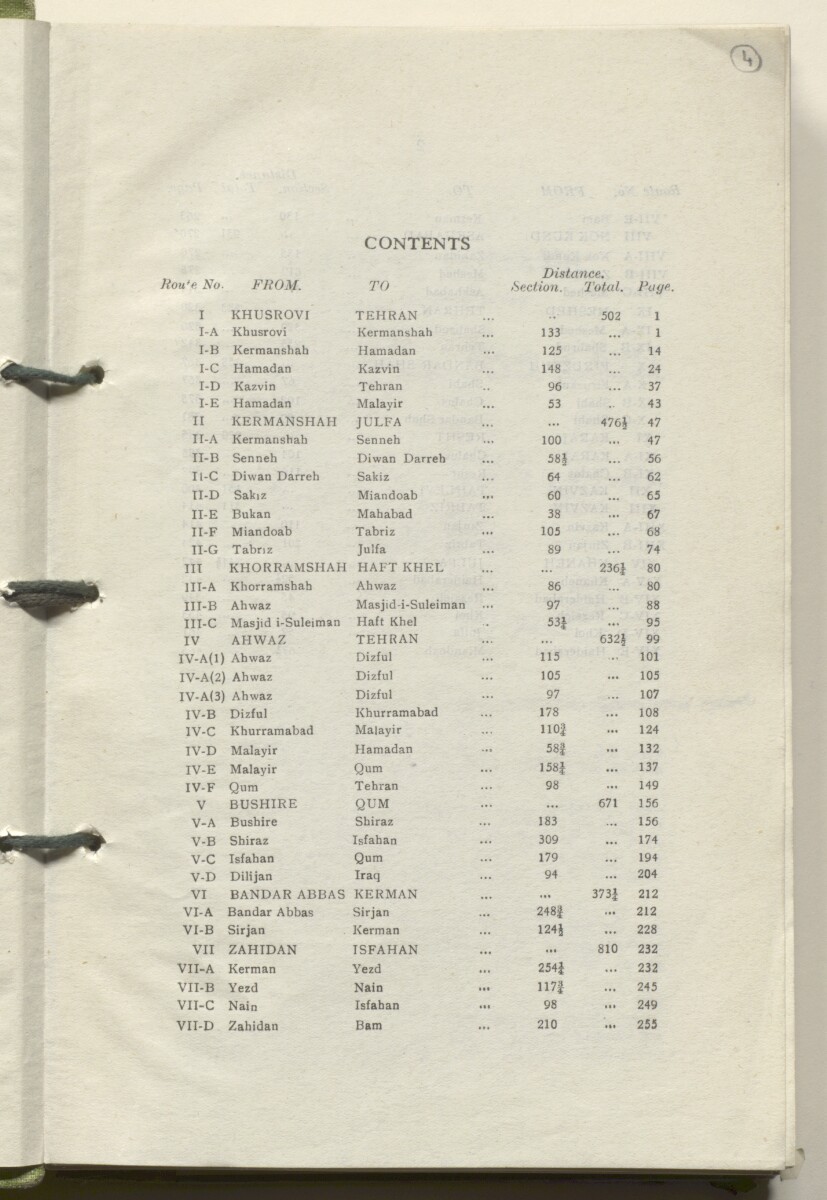 ‘M.T. Routes in Persia. Volume 1 – Main Routes. 1942’ [&lrm;4r] (12/498)