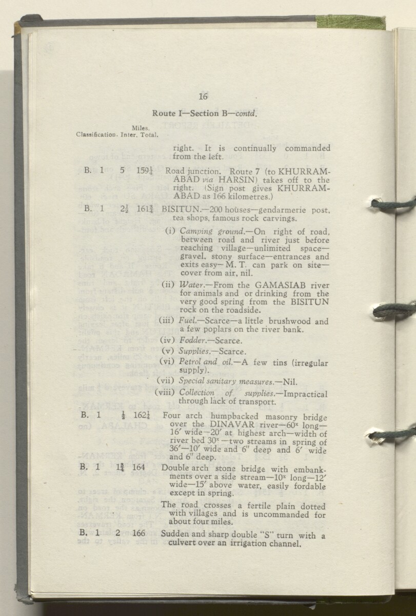 ‘M.T. Routes in Persia. Volume 1 – Main Routes. 1942’ [&lrm;12v] (29/498)