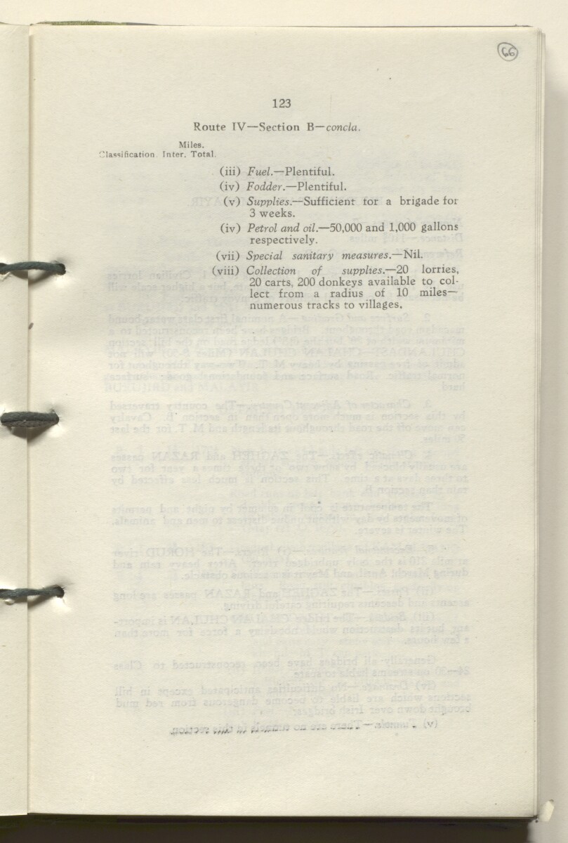 ‘M.T. Routes in Persia. Volume 1 – Main Routes. 1942’ [&lrm;66r] (136/498)