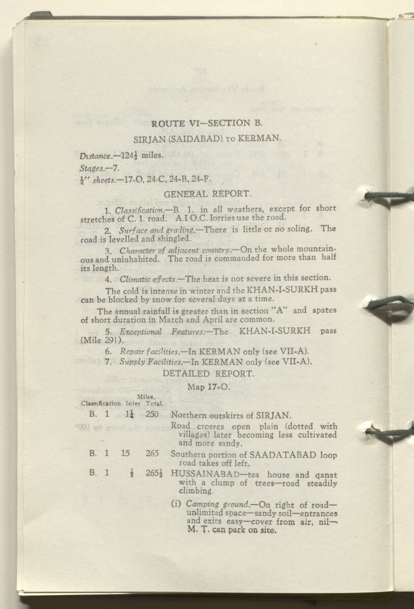 ‘M.T. Routes in Persia. Volume 1 – Main Routes. 1942’ [&lrm;118v] (241/498)
