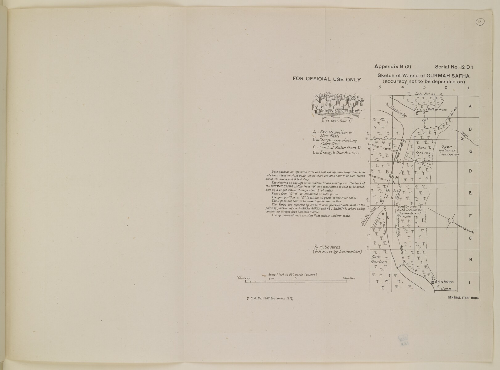 Sketch of W. end of Gurma Safha' [‎18] (1/1) | Qatar Digital Library