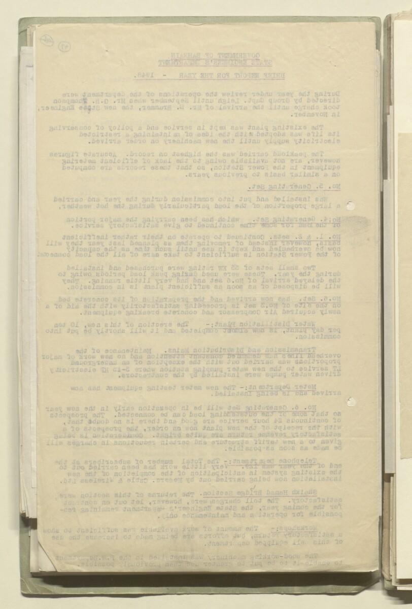 File 88 VII Annual Administration Report for the Year 1948' [‎97v]  (194322) | Qatar Digital Library