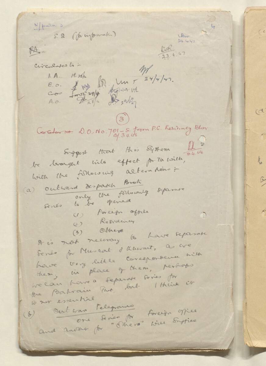 'File 1/50 Office Routine' [&lrm;95v] (190/206)