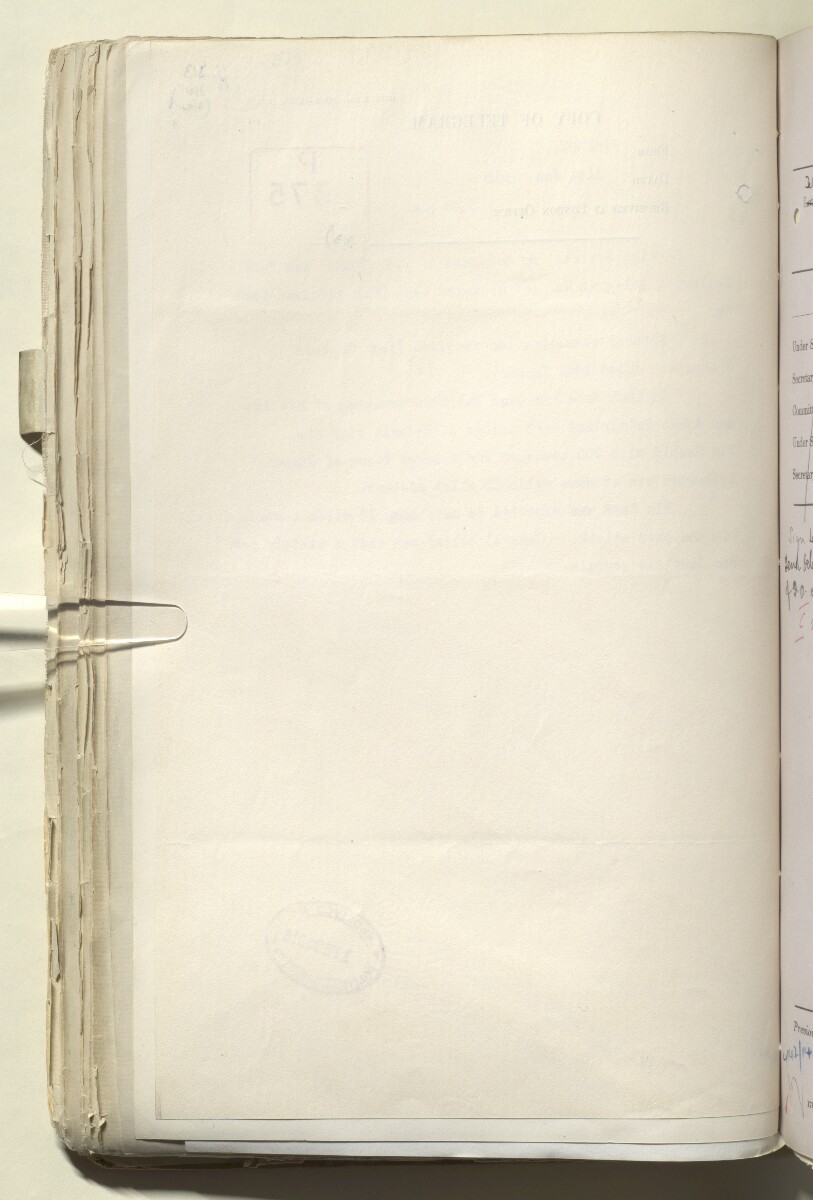 File 2182/1913 Pt 4 'Persian Gulf: Policy towards Bin Saud (Capt. Shakespear's Mission)' [&lrm;95v] (190/426)