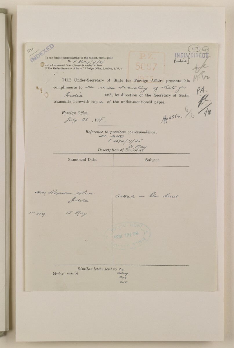 Coll 6/16 'Future of: Royal Family. Probable happenings on the death of Ibn Saud.' [&lrm;117r] (234/440)