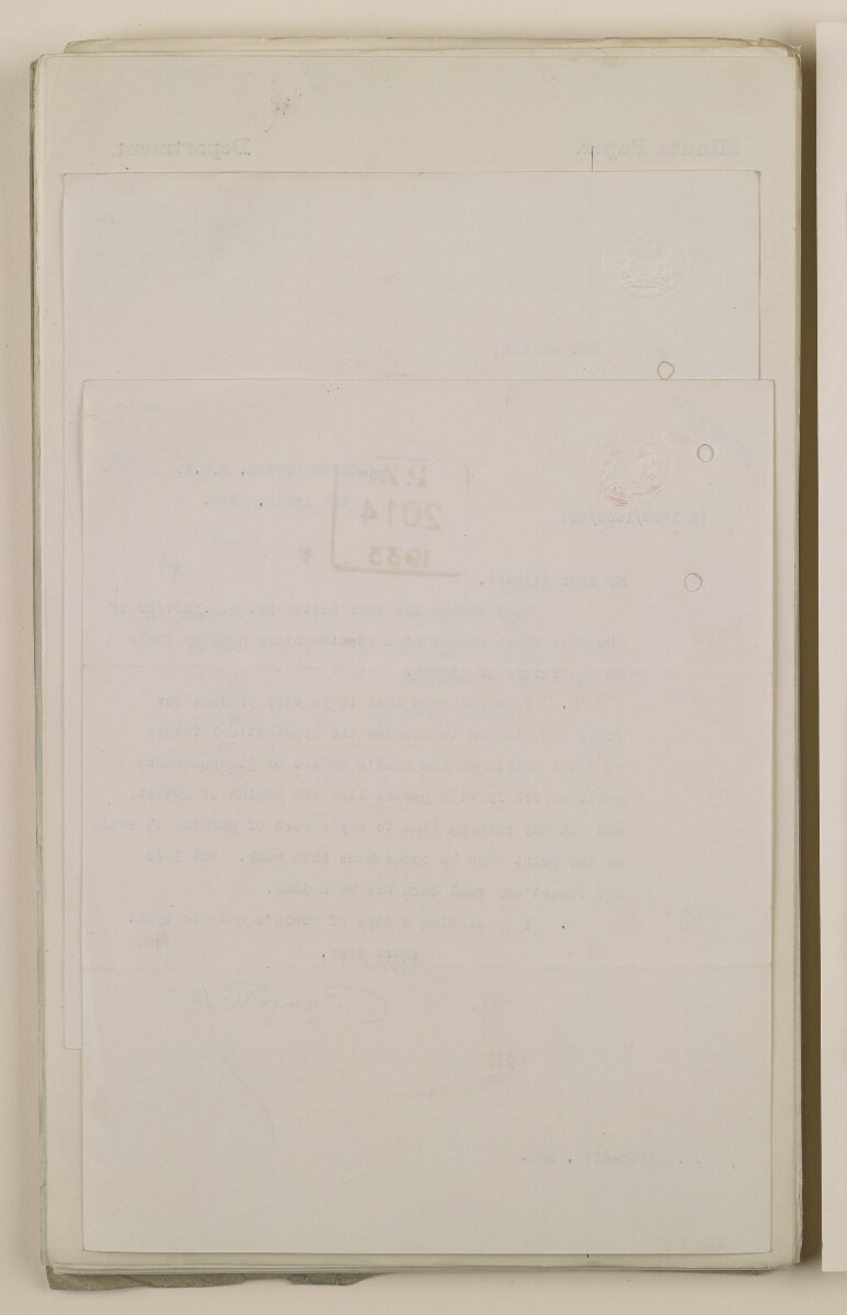 Coll 6/16 'Future of: Royal Family. Probable happenings on the death of Ibn Saud.' [&lrm;184v] (369/440)