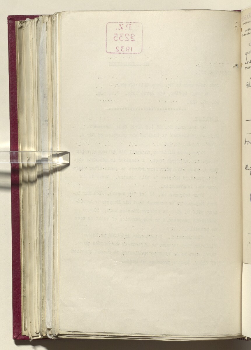 Coll 6/21(1) 'Hejaz-Nejd: Relations with H.M.G.: Hejaz Legation in London and British Minister in Jeddah.' [&lrm;275v] (561/914)