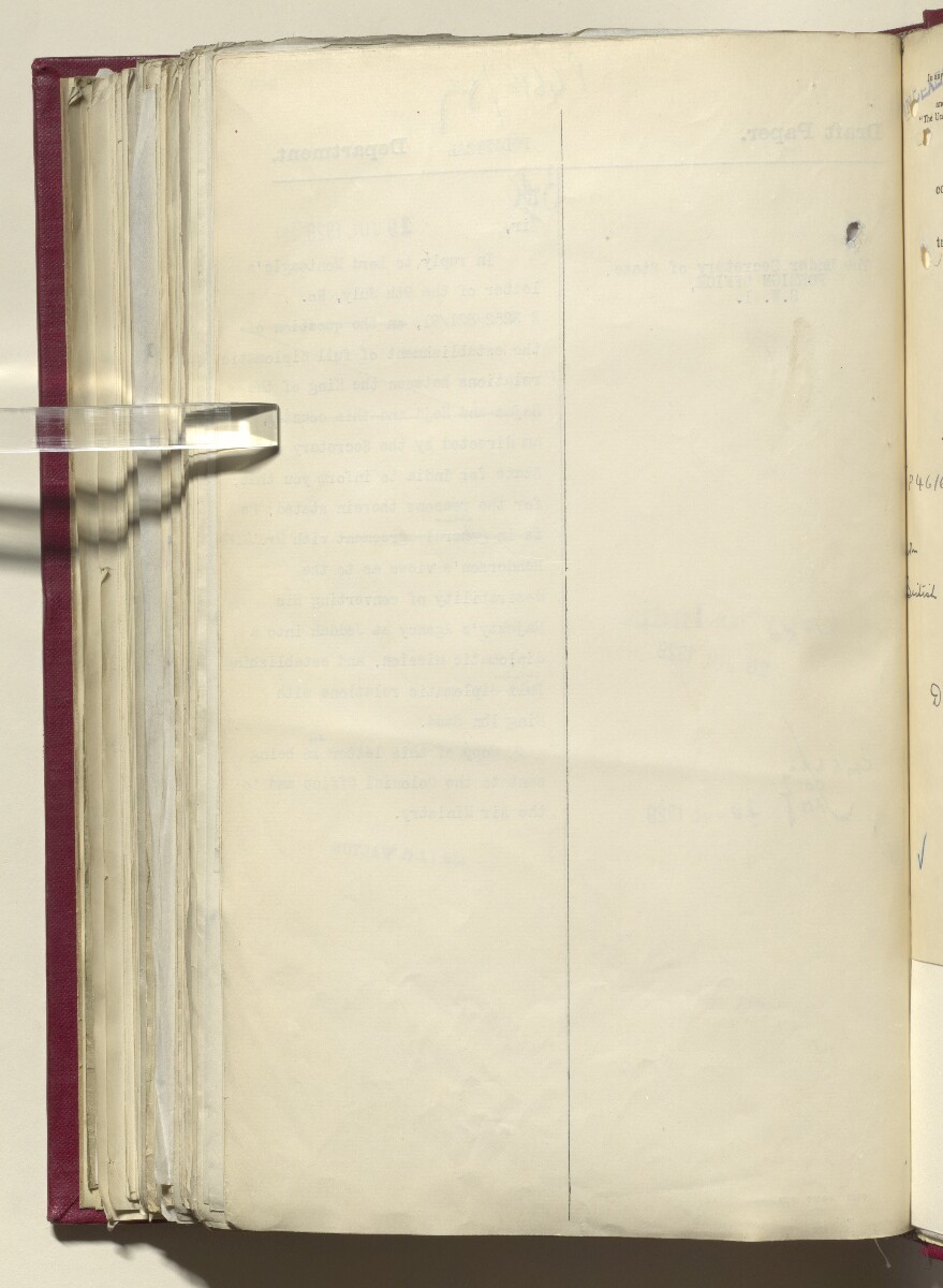Coll 6/21(1) 'Hejaz-Nejd: Relations with H.M.G.: Hejaz Legation in London and British Minister in Jeddah.' [&lrm;420v] (851/914)