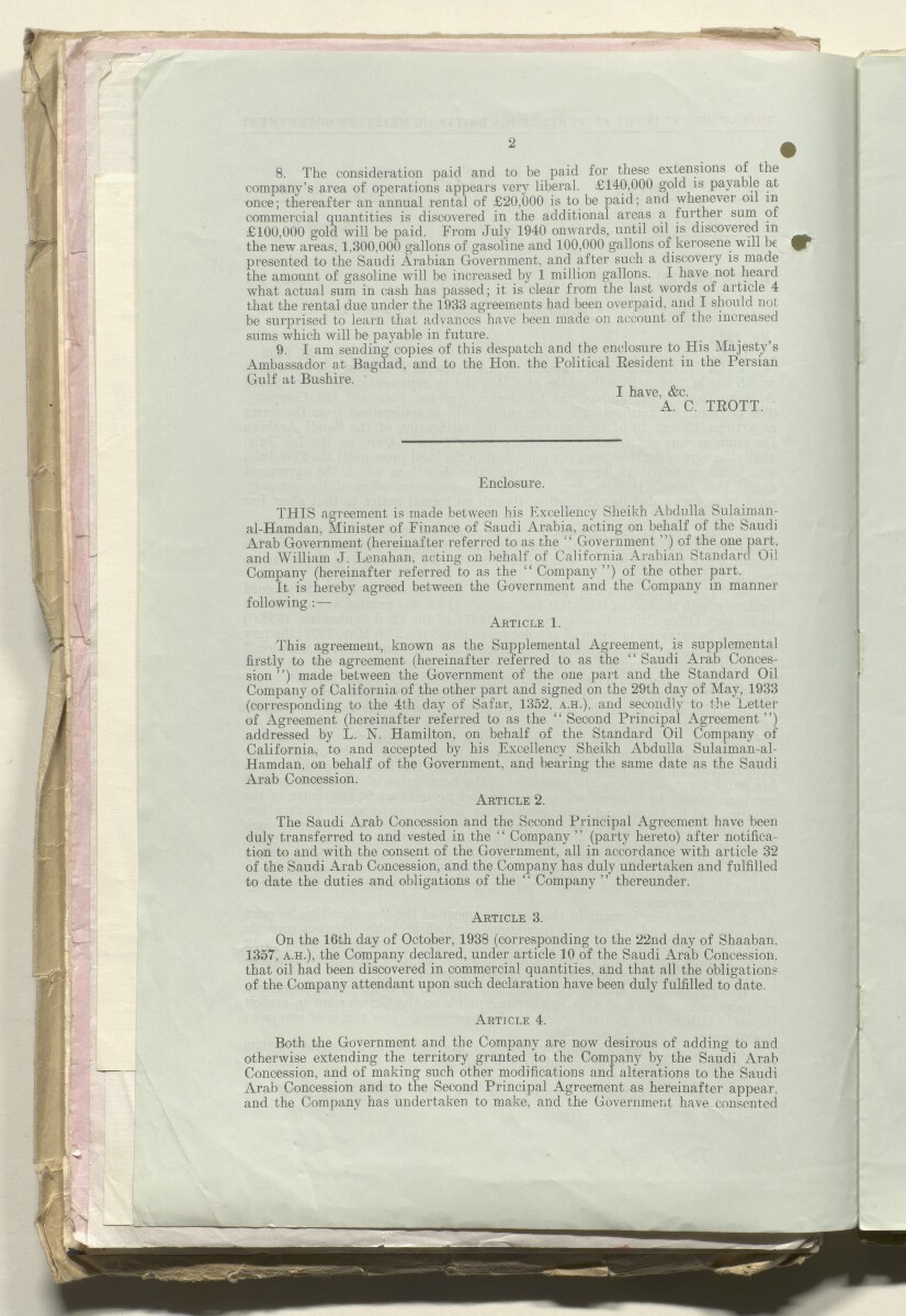 Coll 6/48 'Oil: Concessions in Saudi Arabia. (Hasa)' [&lrm;61v] (122/1153)