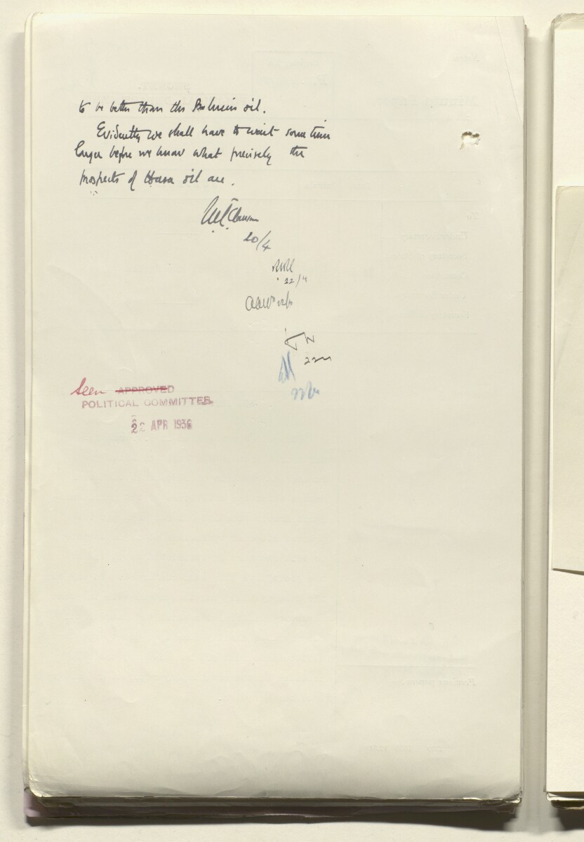 Coll 6/48 'Oil: Concessions in Saudi Arabia. (Hasa)' [&lrm;191v] (382/1153)