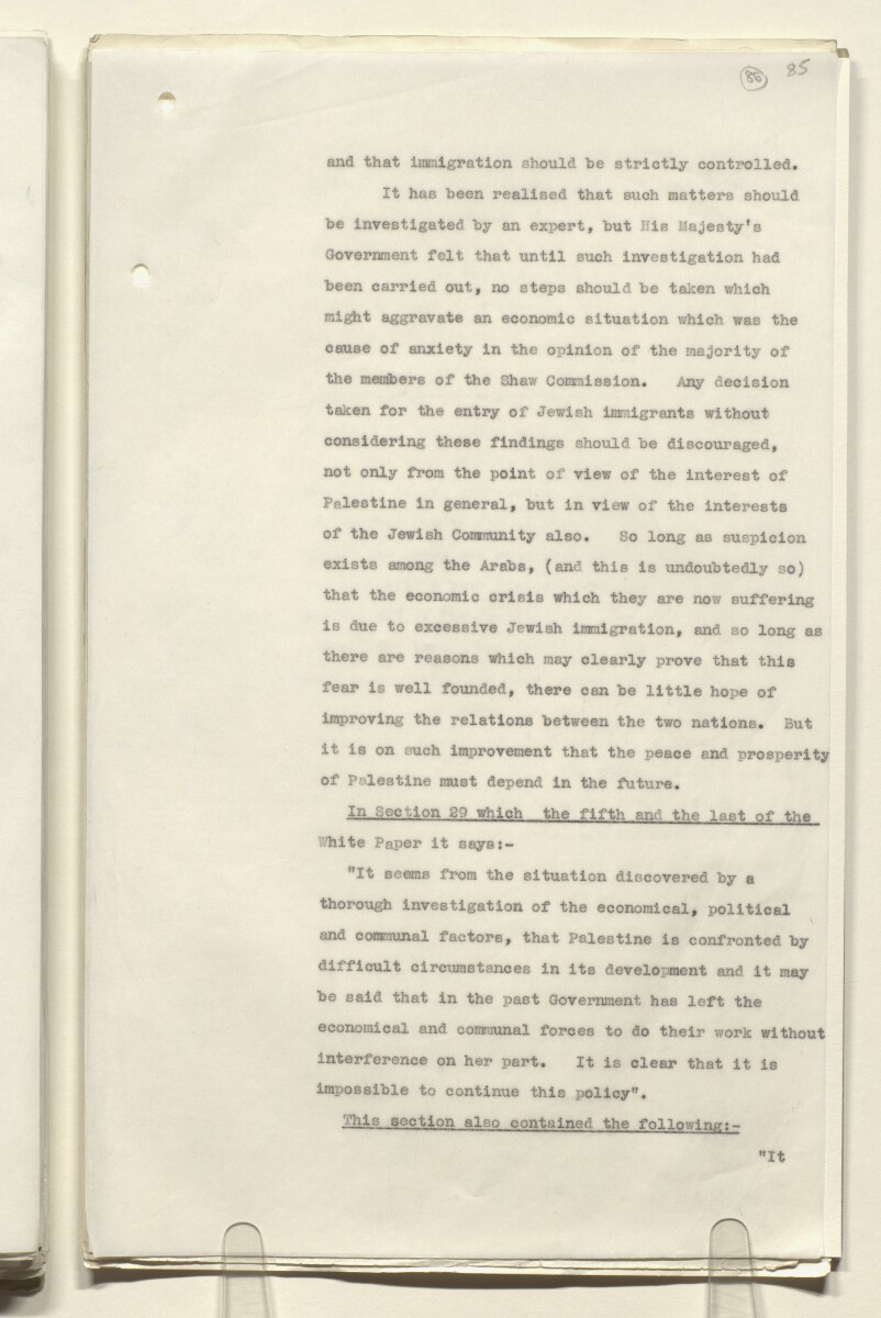 Coll 6/51 'Pan-Islamic Congress, 1933-5. Activities of Shaukat Ali, the Mufti of Jerusalem and others.' [&lrm;86r] (171/323)
