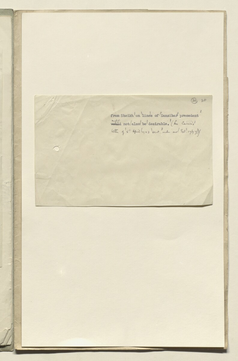 Coll 6/57 'U.S.A.: Saudi Relations with U.S.A.' [&lrm;20r] (39/132)