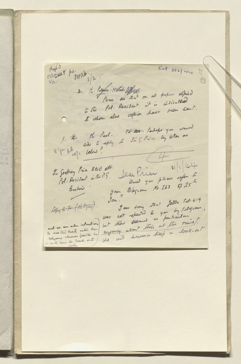 Coll 6/57 'U.S.A.: Saudi Relations with U.S.A.' [&lrm;37r] (73/132)