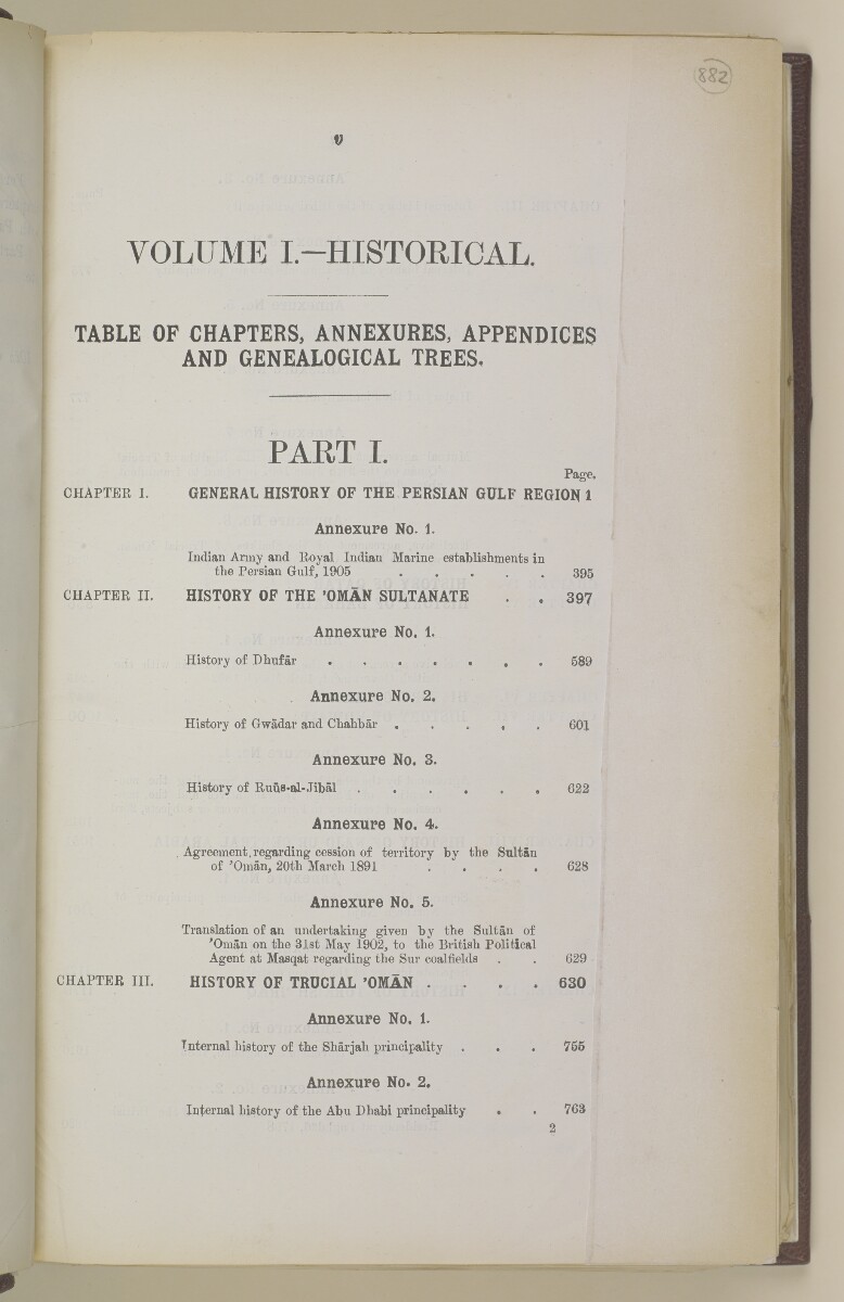 'Gazetteer of the Persian Gulf. Vol I. Historical. Part II. J G Lorimer. 1915' [&lrm;5] (16/1262)