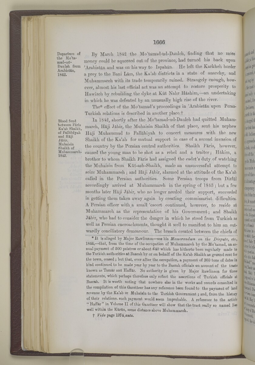'Gazetteer of the Persian Gulf. Vol I. Historical. Part II. J G Lorimer. 1915' [&lrm;1666] (183/1262)
