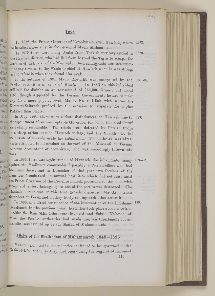 'Gazetteer of the Persian Gulf. Vol I. Historical. Part II. J G Lorimer. 1915' [&lrm;1681] (198/1262)