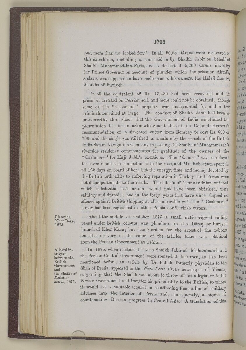 'Gazetteer of the Persian Gulf. Vol I. Historical. Part II. J G Lorimer. 1915' [&lrm;1706] (223/1262)
