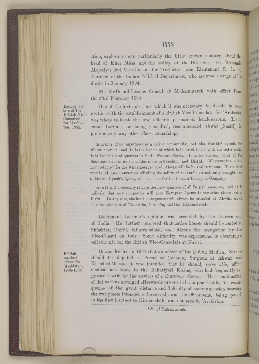 'Gazetteer of the Persian Gulf. Vol I. Historical. Part II. J G Lorimer. 1915' [&lrm;1772] (289/1262)