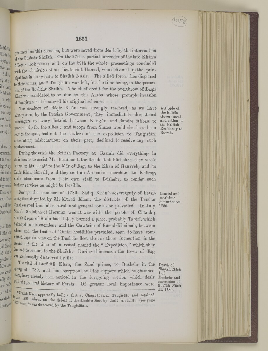 'Gazetteer of the Persian Gulf. Vol I. Historical. Part II. J G Lorimer. 1915' [&lrm;1851] (368/1262)