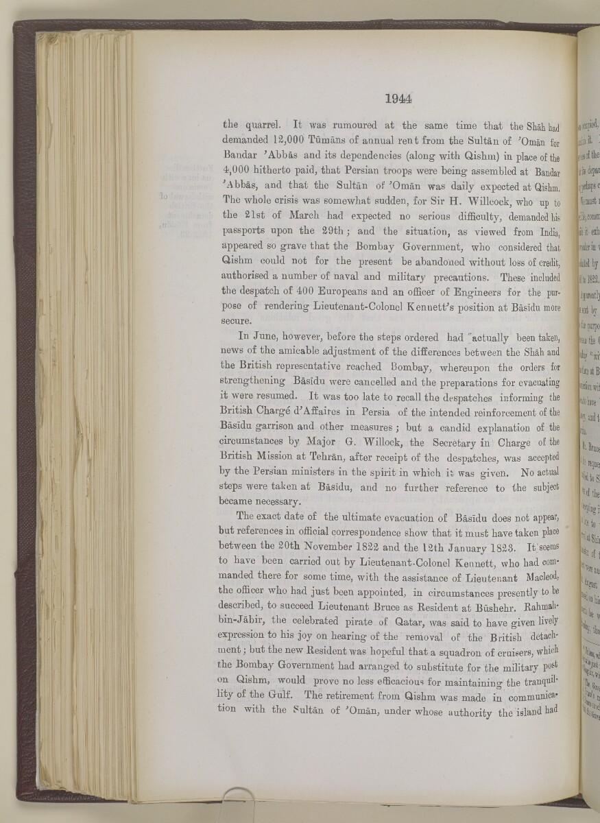 'Gazetteer of the Persian Gulf. Vol I. Historical. Part II. J G Lorimer. 1915' [&lrm;1944] (461/1262)