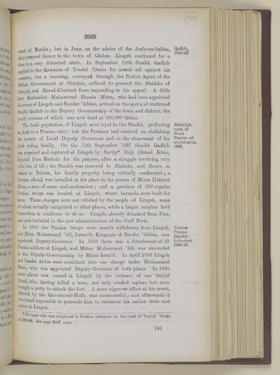 'Gazetteer of the Persian Gulf. Vol I. Historical. Part II. J G Lorimer. 1915' [&lrm;2065] (582/1262)