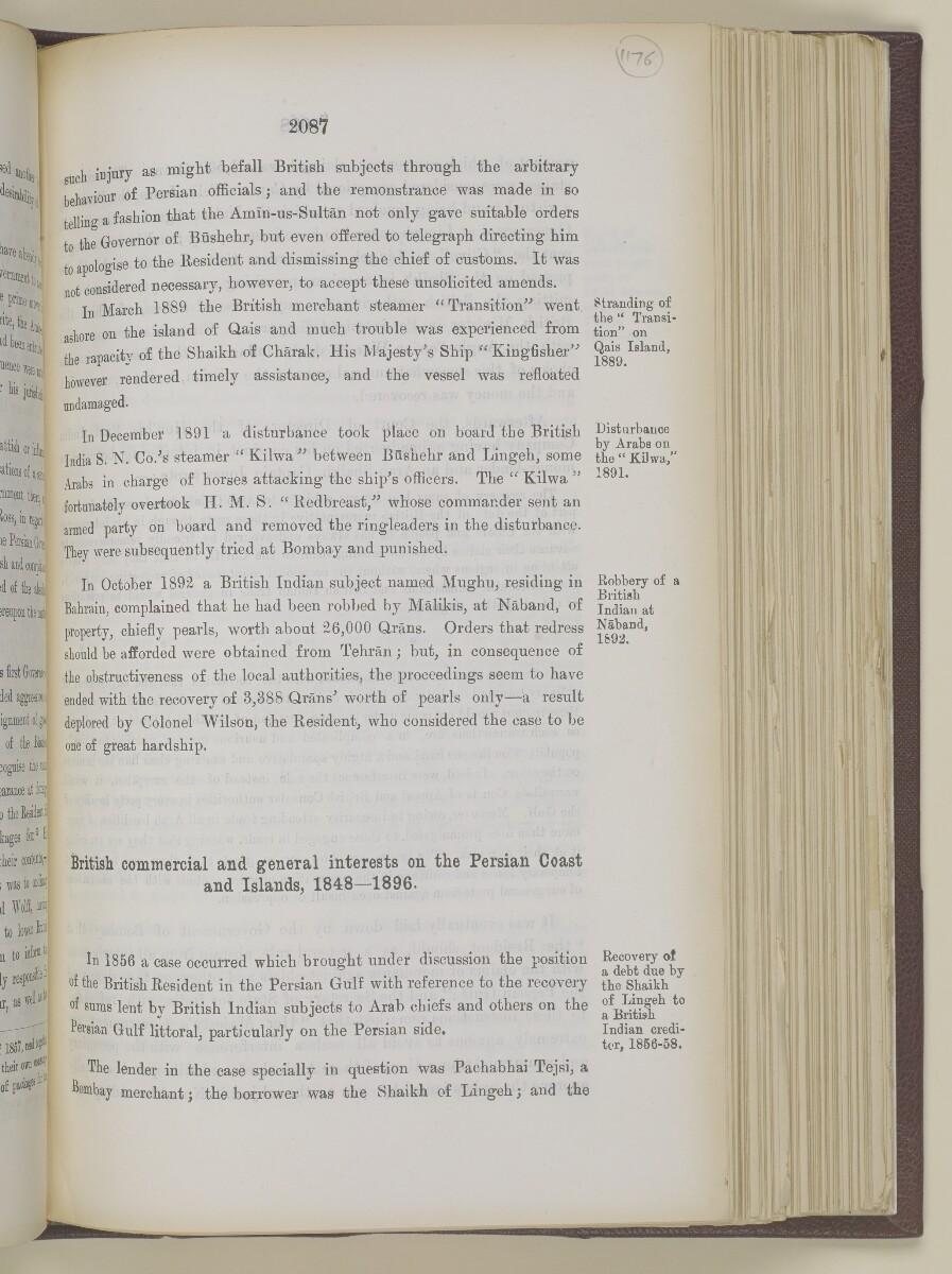 'Gazetteer of the Persian Gulf. Vol I. Historical. Part II. J G Lorimer. 1915' [&lrm;2087] (604/1262)