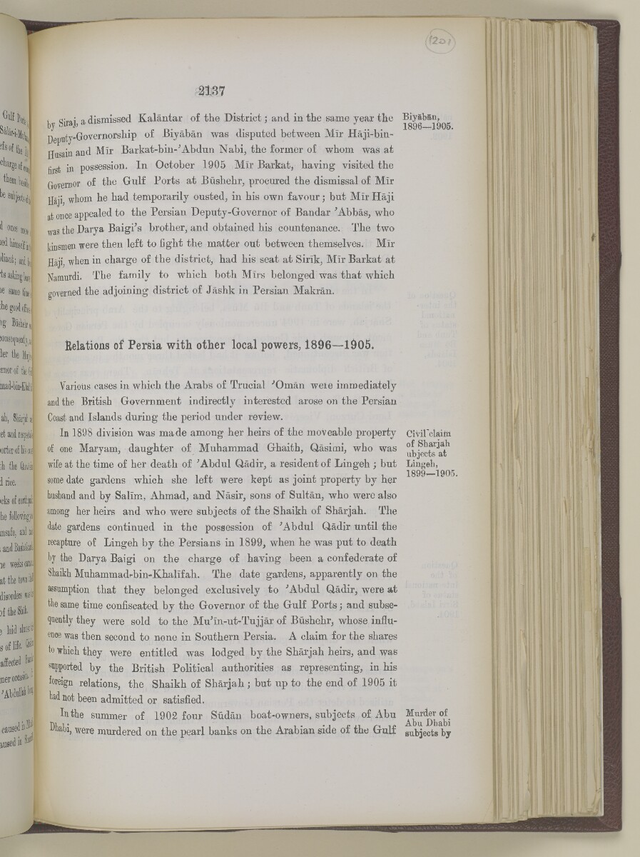 'Gazetteer of the Persian Gulf. Vol I. Historical. Part II. J G Lorimer. 1915' [&lrm;2137] (654/1262)