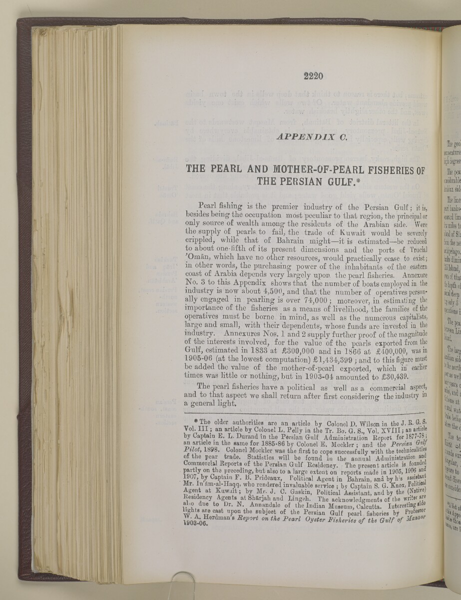 'Gazetteer of the Persian Gulf. Vol I. Historical. Part II. J G Lorimer. 1915' [&lrm;2220] (737/1262)