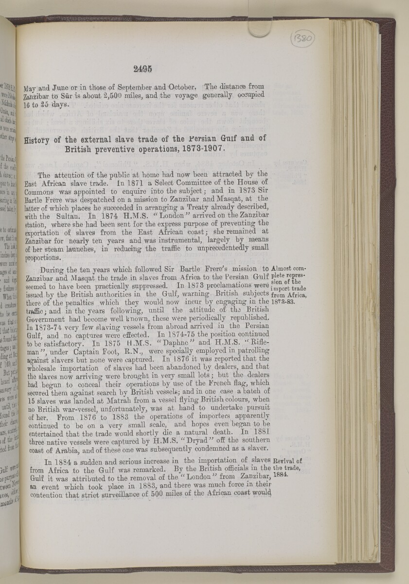 "دليل الخليج. مجلد I. القسم التاريخي. الجزء II. ج. ج. لوريمر. ١٩١٥" [<span dir="ltr">‎٢‎٤‎٩‎٥</span>] (١٢٦٢/١٠١٢)