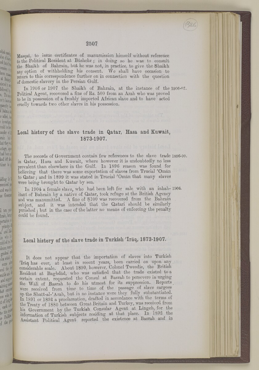 'Gazetteer of the Persian Gulf. Vol I. Historical. Part II. J G Lorimer. 1915' [&lrm;2507] (1024/1262)
