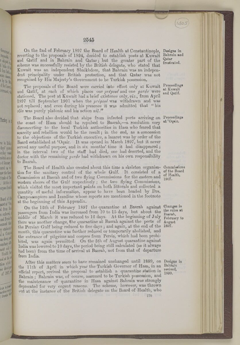 'Gazetteer of the Persian Gulf. Vol I. Historical. Part II. J G Lorimer. 1915' [&lrm;2545] (1062/1262)