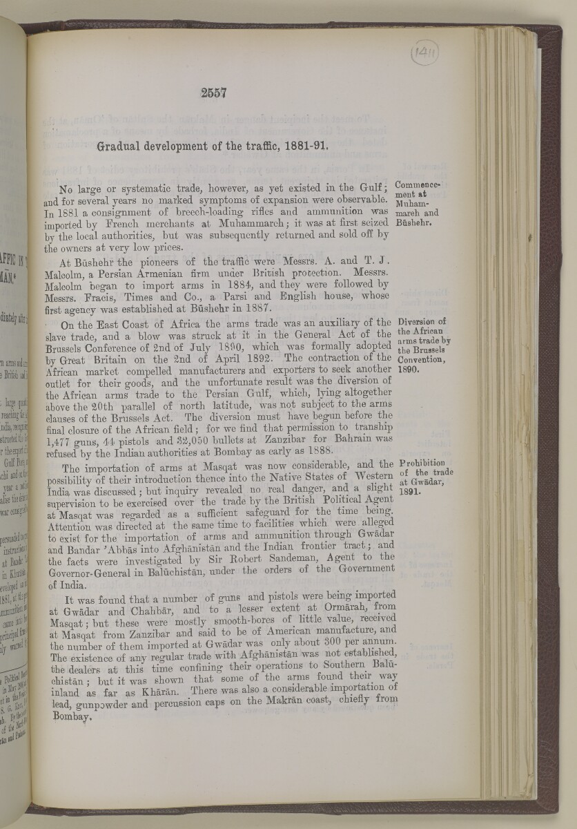 'Gazetteer of the Persian Gulf. Vol I. Historical. Part II. J G Lorimer. 1915' [&lrm;2557] (1074/1262)