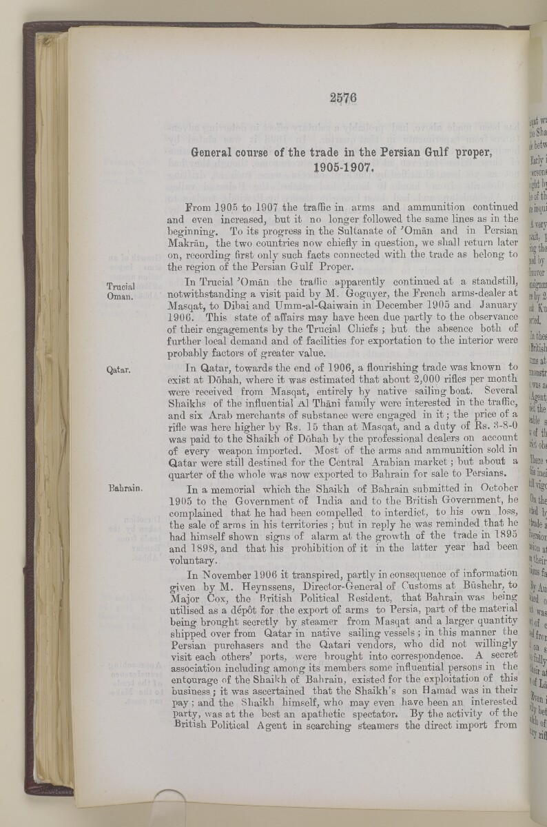 'Gazetteer of the Persian Gulf. Vol I. Historical. Part II. J G Lorimer. 1915' [&lrm;2576] (1093/1262)