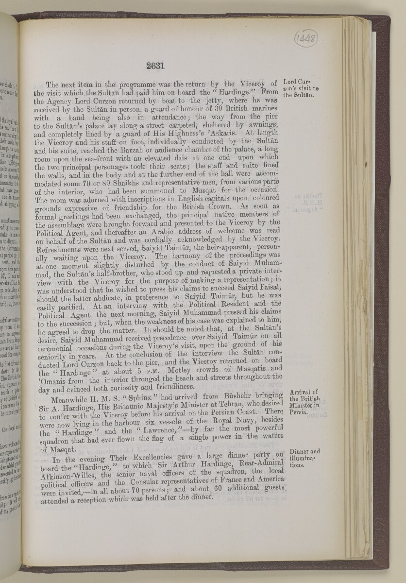 'Gazetteer of the Persian Gulf. Vol I. Historical. Part II. J G Lorimer. 1915' [&lrm;2631] (1148/1262)