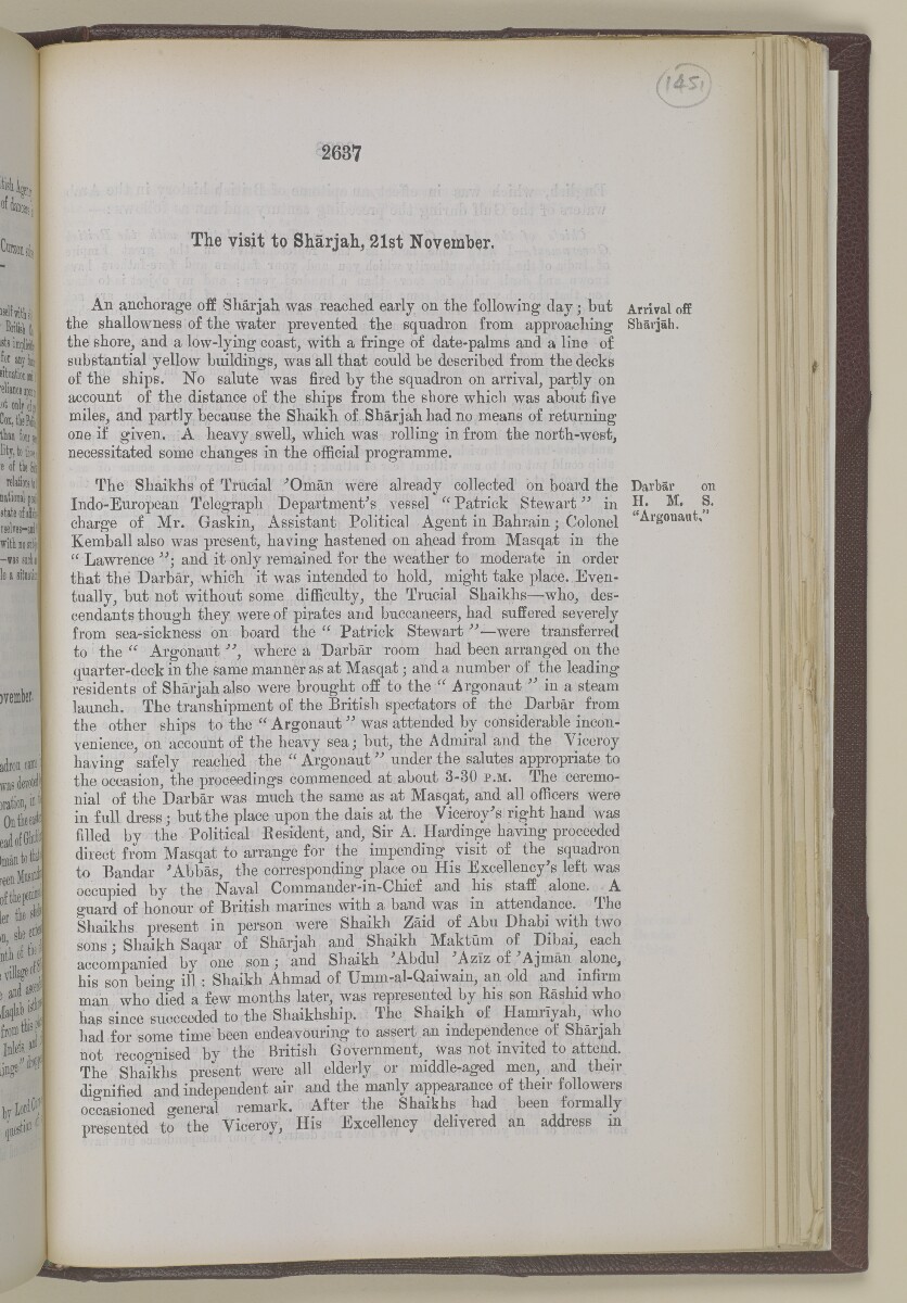 'Gazetteer of the Persian Gulf. Vol I. Historical. Part II. J G Lorimer. 1915' [&lrm;2637] (1154/1262)