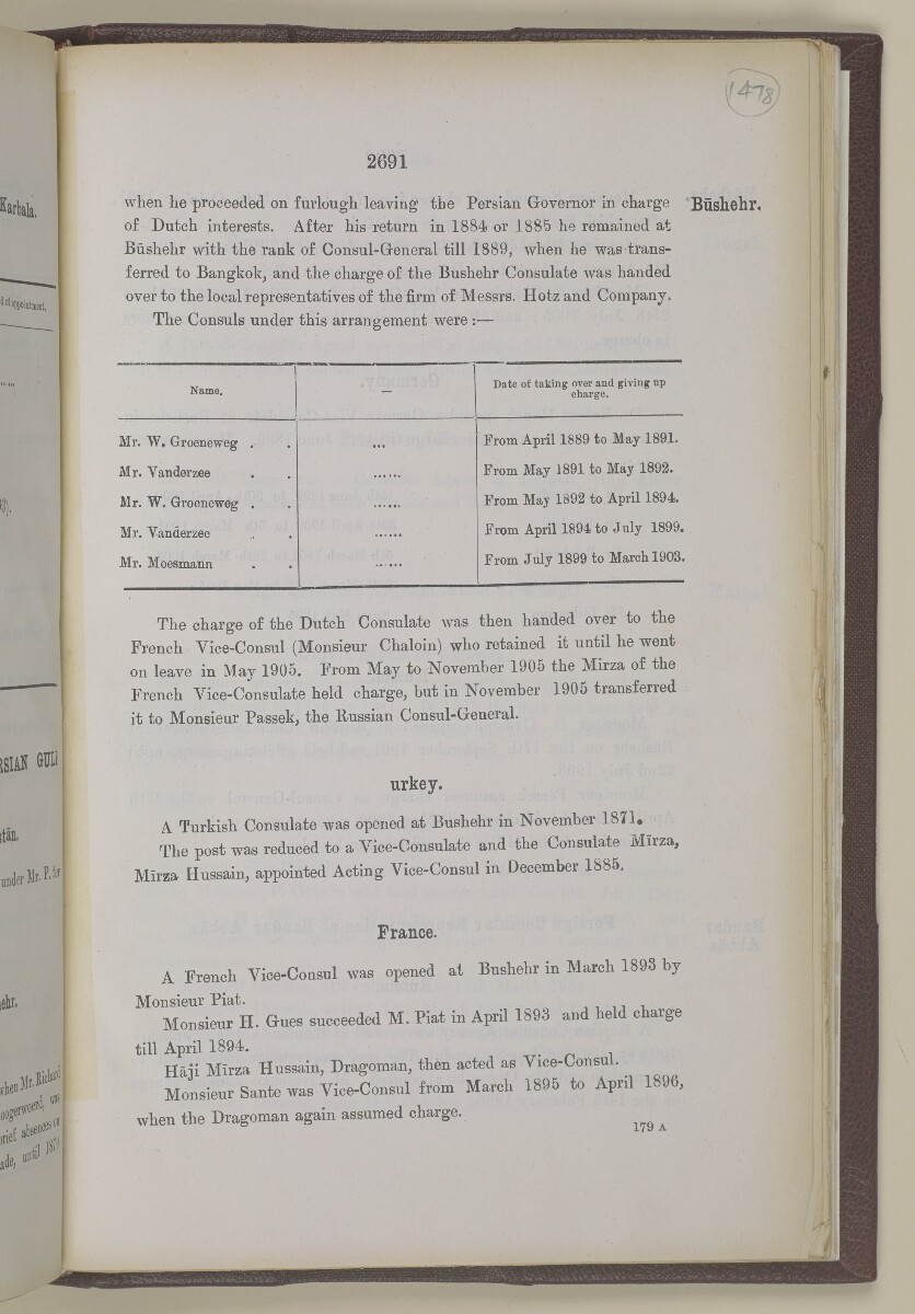 'Gazetteer of the Persian Gulf. Vol I. Historical. Part II. J G Lorimer. 1915' [&lrm;2691] (1208/1262)