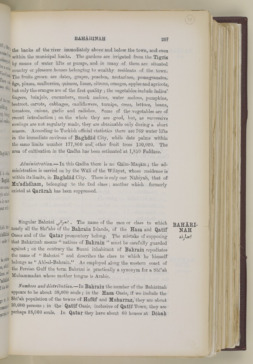 'Gazetteer of the Persian Gulf. Vol. II. Geographical and Statistical. J G Lorimer. 1908' [&lrm;207] (230/2084)