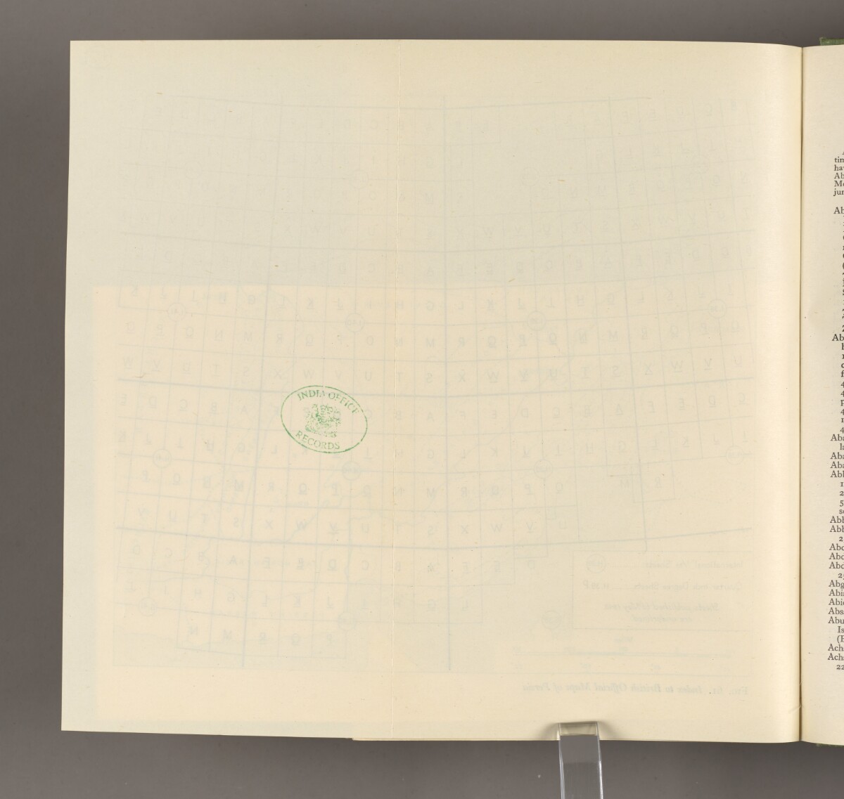‘FIG. 61. Index to British Official Maps of Persia’ [&lrm;412v] (2/2)