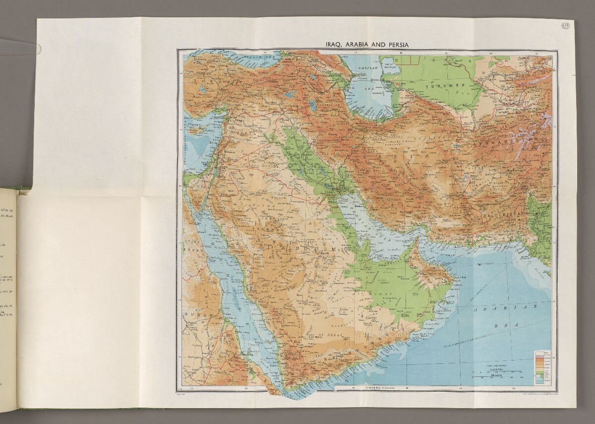 "خريطة عامة للعراق والجزيرة العربية وبلاد فارس" [<span dir="ltr">و‎‎٤‎٢‎٩</span>] (٢/١)