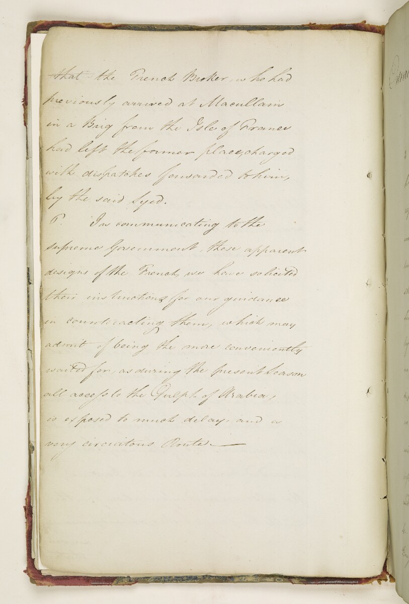 'French intrigues in Persia and Attempts of the French to acquire the Island of Cameran in the Red Sea' [&lrm;4v] (8/466)