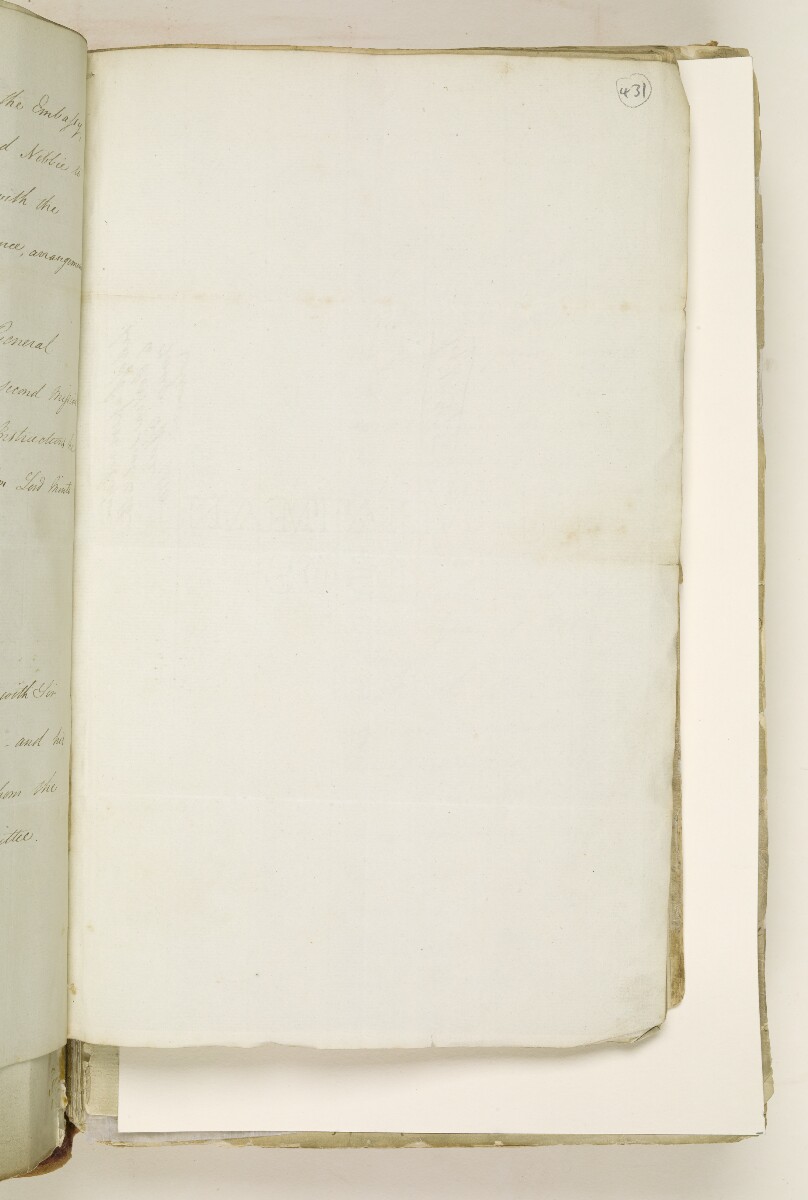 'List of Papers relative to Persia sent to the Foreign Office, March 1810' [&lrm;431r] (7/8)