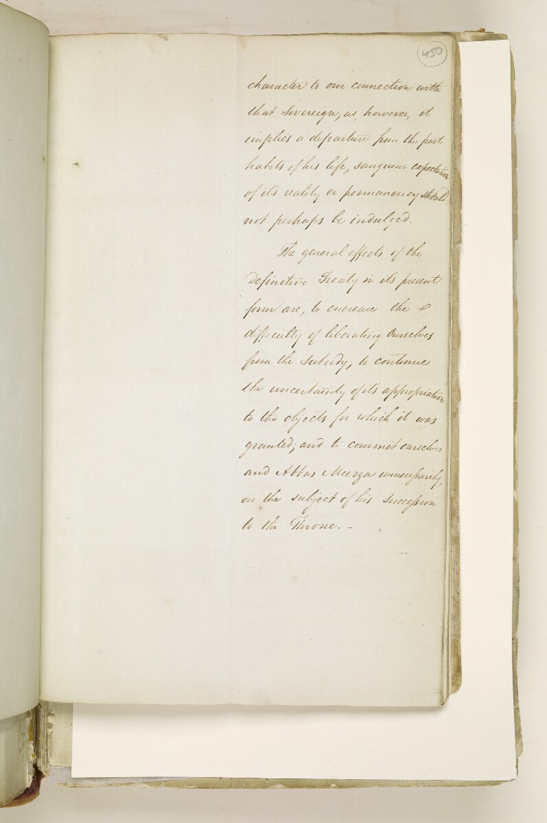 Memoranda on the Preliminary and Definitive Treaties with Persia [&lrm;450r] (37/38)