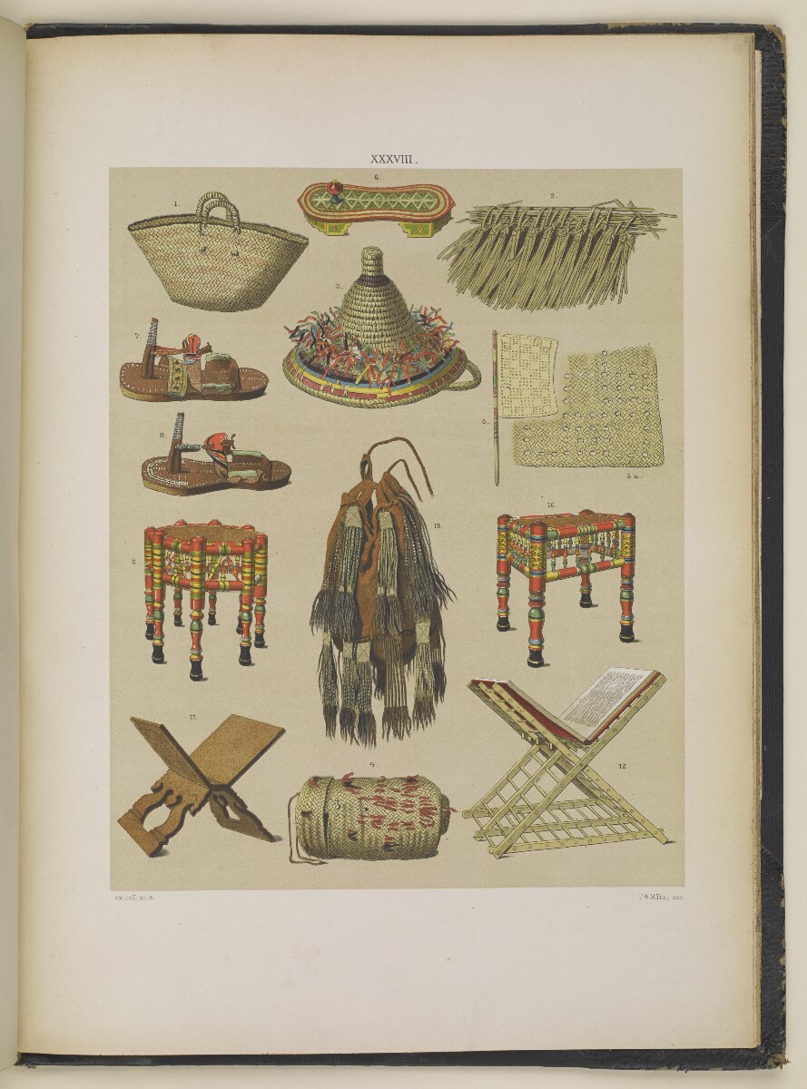 'In Mekka gebräuchliche Gegenstände'. Printer: Pieter Willem Marinus Trap [&lrm;40r] (1/1)