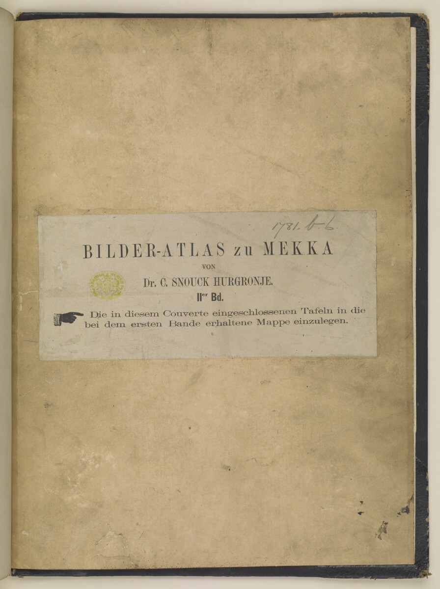 ‘Bilder-Atlas zu Mekka’, by Christiaan Snouck Hurgronje [&lrm;v-r] (134/138)