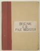 ‘Original C.O. [Confidential Office] File Register’