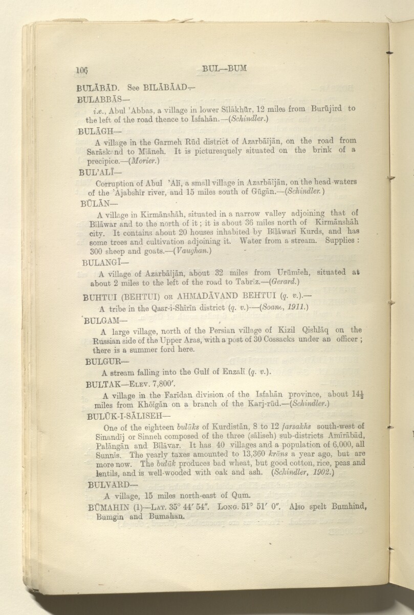 'GAZETTEER OF PERSIA. VOLUME II' [&lrm;59v] (123/706)