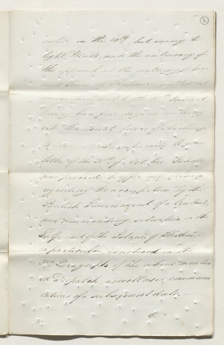 Enclosure in Letter from Henry Willock to the Secret Committee of 29 Mar 1820 [&lrm;2r] (3/16)