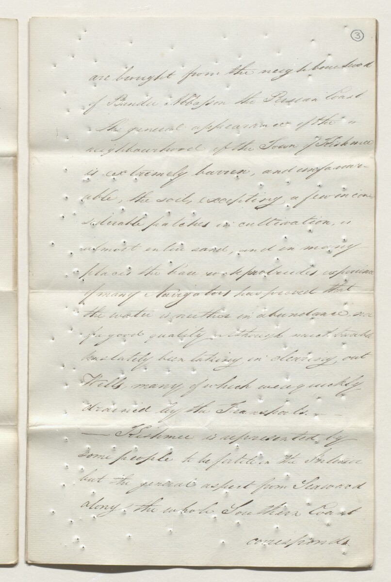 Enclosure in Letter from Henry Willock to the Secret Committee of 29 Mar 1820 [&lrm;3r] (5/16)